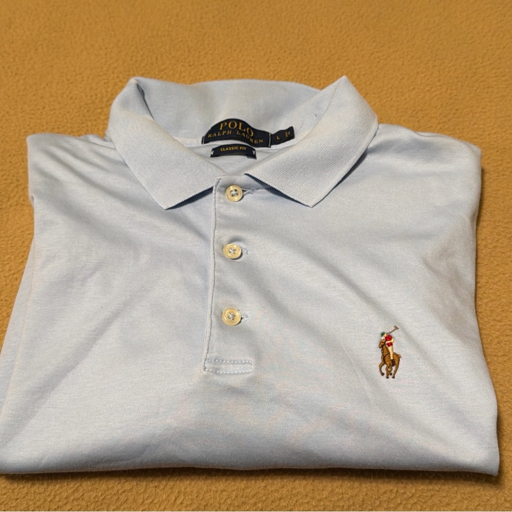 Polo by Ralph Lauren Light Blue Men's Shirt